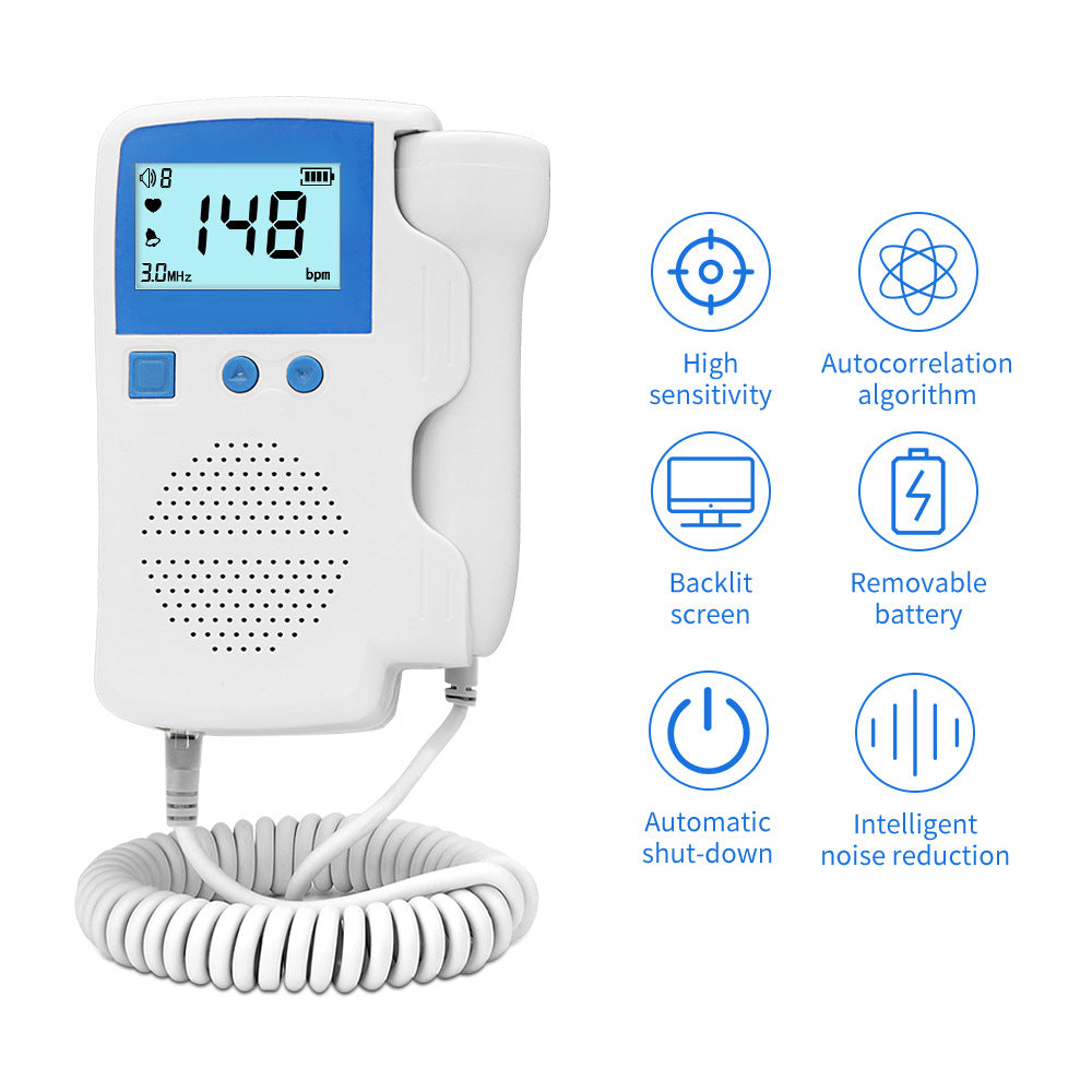for Hartbeat Monito Fetal Home Pegnancy Use, Portable Monitors Doppler